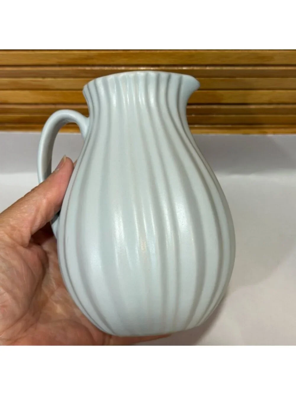 Vintage 1990s Dansk Vesi Pewter Grey Pleated Ribbed 5.5